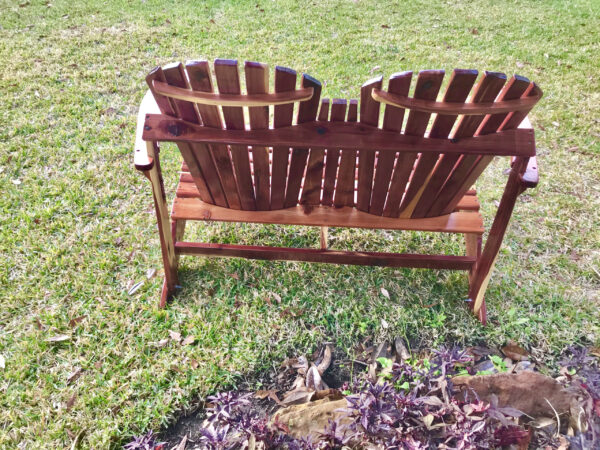 ADIRONDACK BENCH RED CEDAR - Image 3