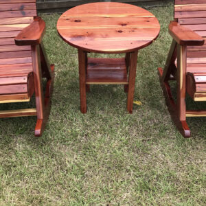 ROUND TABLE RED CEDAR