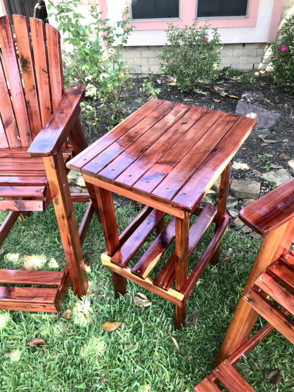 TALL TABLE RED CEDAR