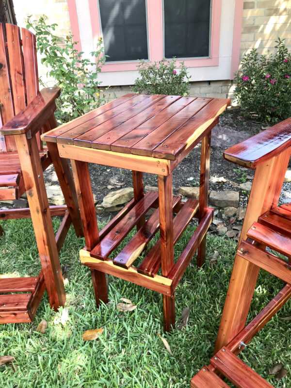TALL TABLE RED CEDAR - Image 2