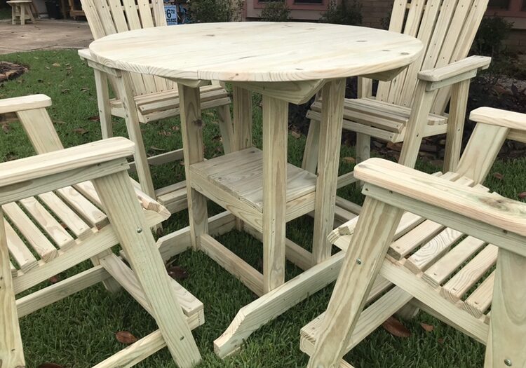 TALL TABLE SET UNFINISHED 4
